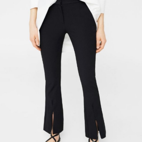 zara split pants